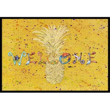 Carolines Treasures Carolines Treasures 8557-JMAT Pineapple Indoor Or Outdoor Doormat; 24 x 36 in. 8557-JMAT